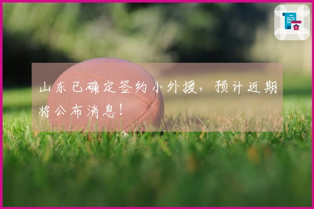 山东已确定签约小外援，预计近期将公布消息！